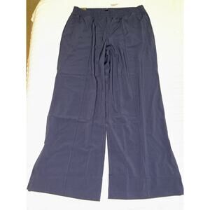 Gap for XL athletic pants navy blue split hem new
